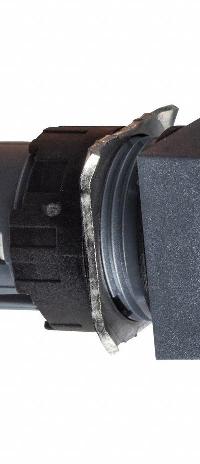 SCHNEIDER Flush Push Button: Red, 16 mm Mounting Size, Non-Metallic, Momentary - Illuminated Flush-Mount Push-Button Operators
