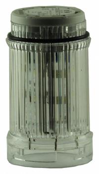 EATON Tower Light Module: Strobe, 24V AC/24V DC, White, 43 mm Overall Dia, 2 1/4 in Overall Ht, SL4 (MPN SL4-FL24-W). Key specifications — Brand: EATON; Compatible with Series: SL4; Lens Color: White; Operating Voltage: 24V DC; Manufacturer Part Number: SL4-FL24-W.