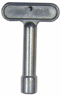 WOODFORD MFG. Hydrant Key: 65/B65/RB65, Cast Aluminum, Unfinished (MPN 50010 TEE KEY). Key specifications — Product Type: Hydrant Key; Material: Cast Aluminum; Color/Finish: Unfinished; Brand: WOODFORD MFG..