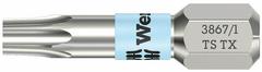 WERA Insert Bit: Insert Bit, T8 Bit Size, Imperial, Torx® Head, TX 8x25 Bit Industry Size, Std, Hex (MPN 05071030001). Key specifications — attr1119738: Hex; attr1119735: Imperial; attr1119740: Standard; attr1119734: Stainless Steel; attr1119737: Insert Bit; attr1119741: WERA.