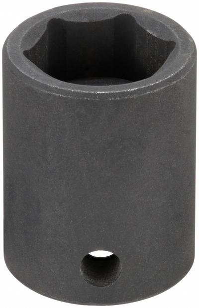 WESTWARD Impact Socket: 3/8 in Drive Size, Metric, 15 mm Socket Size, 6-Point, Std - 3/8" Drive Impact Sockets