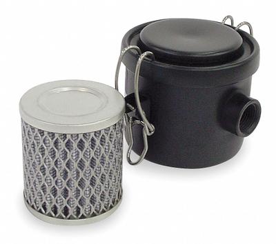 SOLBERG Vacuum Filter: 5 micron Rating, 99% Efficiency, 3 3/4 in Outside Dia - L-Style Vacuum Pump Inlet Filters