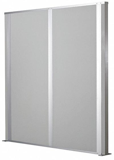 PORTA-KING Partition Wall: 10 ft x 10 ft, Vinyl, Gray - Vinyl-Covered Partition Walls