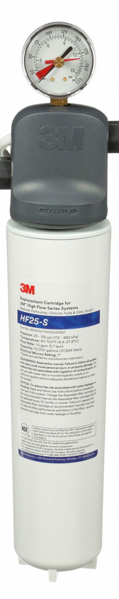 3M WATER FILTRATION PRODUCTS Water Filtration System: 1 micron - Ice Machine & Refrigerator Water Filter Systems
