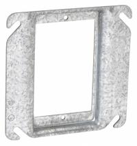 RACO Plaster Ring: Raised, 1/2 in Raised Ht, Steel, 4 in Overall Lg, 4 in Overall Wd (MPN 782). Key specifications — Brand: RACO; Material: Steel; Cover Design: Raised.