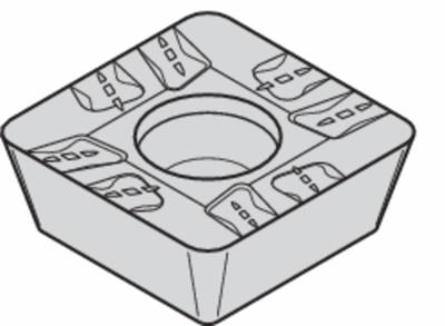 WIDIA Square Milling Insert: SDMT43PDRMH, SDMT1204PDRMH (MPN 3325040) - Square (S) Indexable Milling Inserts