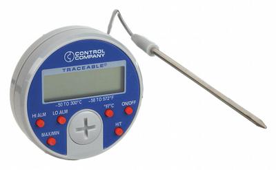 TRACEABLE Thermistor Thermometer: -58°F to 572°F /-50°C to 300°C - General Purpose Panel Mount Digital Thermometers
