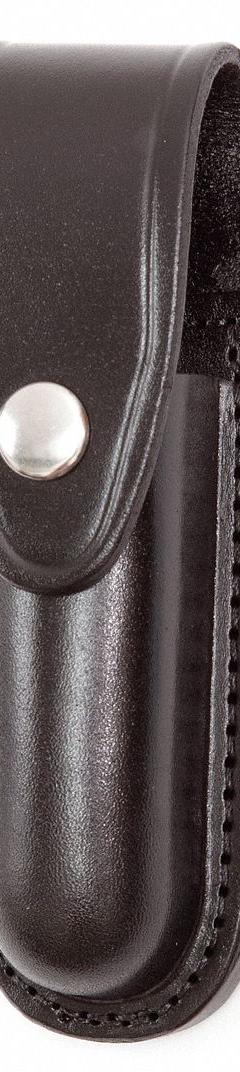 GOULD & GOODRICH, INC. Flashlight Pouch: Black, Leather, Basket Weave, Snap Closure (MPN B672-4). Key specifications — attr188437: Black; attr188438: Leather; attr188431: Flashlight Pouch.