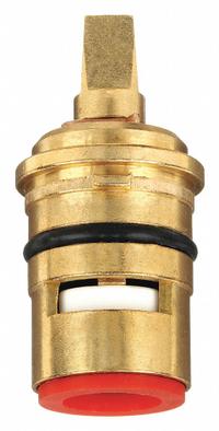 MOEN Cartridge: For Moen Commerical Series, Use with Hot Water, Ceramic, Chrome (MPN 52000). Key specifications — Compatible Series: Moen Commerical; For Water Temperature: Hot; Compatible Brand: Moen; Product Type: Cartridge; Material: Ceramic.