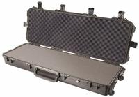PELICAN Protective Case: 14 in x 44 in x 6 in, Convoluted/Pick and Pluck/Solid, Black, 2 Wheels (MPN IM3200-X0001). Key specifications — Brand: PELICAN; Material: Plastic; Closure Type: Press and Pull Latches.