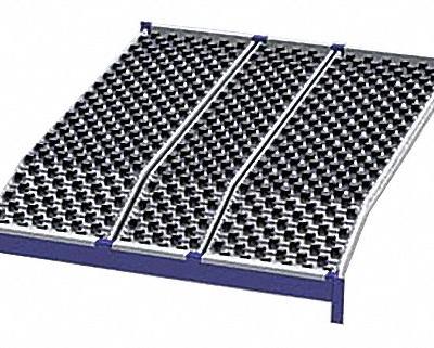 UNEX ROLLER RACK Gravity Flow Shelf: Tilt - Flow Lane Shelf Levels for Boltless Flow Racks