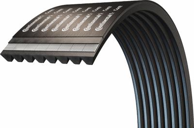 CONTINENTAL V-Belt: 8/8V2500, 8 Ribs, 253 in Outside Lg, 8 in Top Wd - 8V Section Banded V-Belts