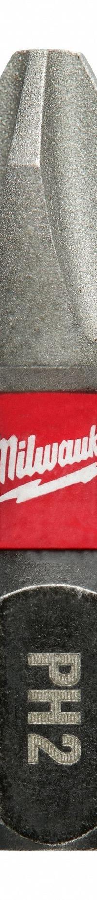 MILWAUKEE Insert Bit: Insert Bit, Imperial, PH2 Bit Industry Size, #2 Bit Size, Std, 1 in Overall Lg (MPN 48-32-5003). Key specifications — attr1119695: MILWAUKEE; attr1119703: Alloy Steel; attr1119710: Standard; attr1119708: Hex; attr1202404: #2.