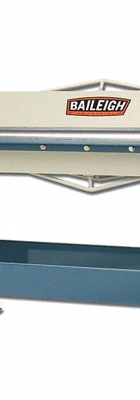 BAILEIGH INDUSTRIAL Sheet Metal Brake: Hand Lever, 16 ga Capacity, 48 in Max. Bending Wd, Bending (MPN HB-4816E). Key specifications — attr76087: No; attr76080: BAILEIGH INDUSTRIAL.