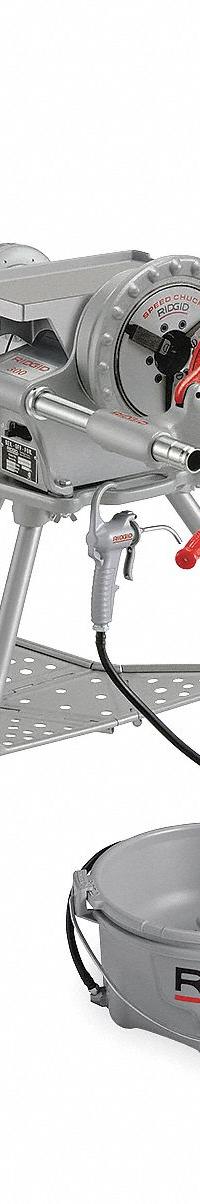 RIDGID Portable Pipe Threading Machine: 300, For 1/8 in to 2 in Pipe, 1/2 hp, Manual Chuck, 1 Speed (MPN 15722). Key specifications — attr530525: 1; attr553035: (2) Die Sets; attr530501: RIDGID.