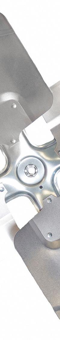 REVCOR Replacement Propeller: 18 in Propeller Dia., 1/2 in Bore Dia., 32° Pitch, 4 Blades, Aluminum (MPN T1804-32 R)