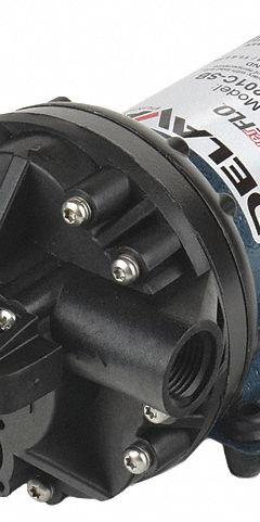DELAVAN AG PUMPS Diaphragm Pump: Electric, 5830-201C-SB, Demand Pressure Switch, Polypropylene, FNPT. Key specifications — Housing Material: Polypropylene; Brand: DELAVAN AG PUMPS.