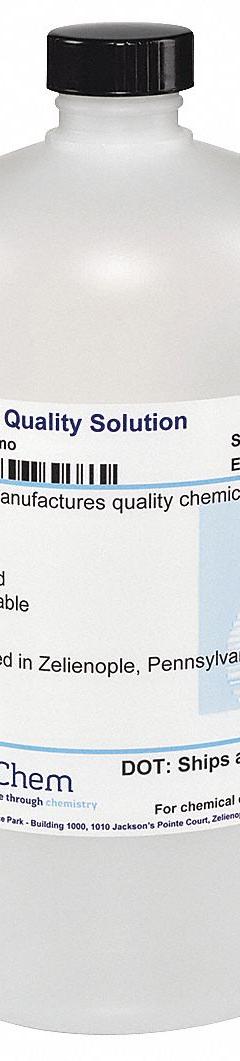 LABCHEM Buffer - pH 4.00 - Color Coded Red: Lab, 1 L Volume, Liquid, pH 4, Plastic, Bottle, 1 (MPN LC122802). Key specifications — Brand: LABCHEM; CAS Number: 7732-18-5; Chemical Family Type: Solution; Chemical Grade: Lab; Concentration: pH 4; Container Material: Plastic; Container Type: Bottle; Form: Liquid.