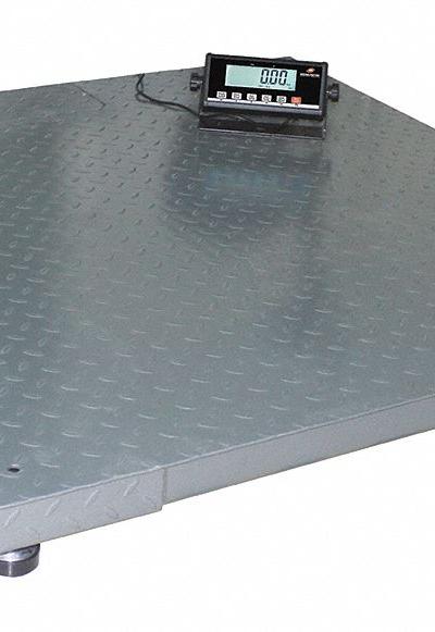 MEASURETEK Floor Scale: 2,500 lb Wt Capacity - Floor Scales