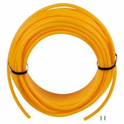EAGLE BELTING Round Belt: Yellow, 313/1000 in Dia, For 2 1/2 in Min Pulley Dia - Hollow-Core Smooth Round Belts