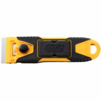 OLFA Scraper: Bld. Mat. Stainless Steel, Hdl. Mat. Fiberglass, Stiff, Straight Bld. Shape (MPN GSR-2). Key specifications — attr1004902: OLFA; attr1016211: 1141614; attr1012057: Half; attr1014703: Plastic; attr1017570: Standard End; attr1029655: Straight; attr1034073: Straight.