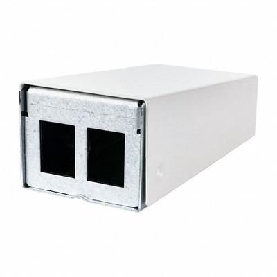 METZ CONNECT RJ45 Housing: Surface, Steel, RJ45, 2 Ports - Voice & Data Housings, Panels & Connector Components