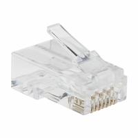 EATON TRIPP LITE Modular Plug: Modular Plug RJ45, 6/6A Cable Category, Pass-Through, 1 (MPN N232-050-UTP). Key specifications — Brand: EATON TRIPP LITE; Color: Clear; Compatible Cable Shape: Round.