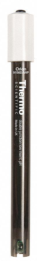 THERMO SCIENTIFIC Electrode: 9156DJWP, pH, 0 to 14 pH, Std, 1 m Cable Lg, BNC, Double/Wick. Key specifications — Manufacturer Part Number: 9156DJWP; Product Type: Electrode; Junction: Double; Connection Type: BNC; Test Parameters: pH; Tip Shape: Standard; Material: Epoxy; Range: 0 to 14 pH.