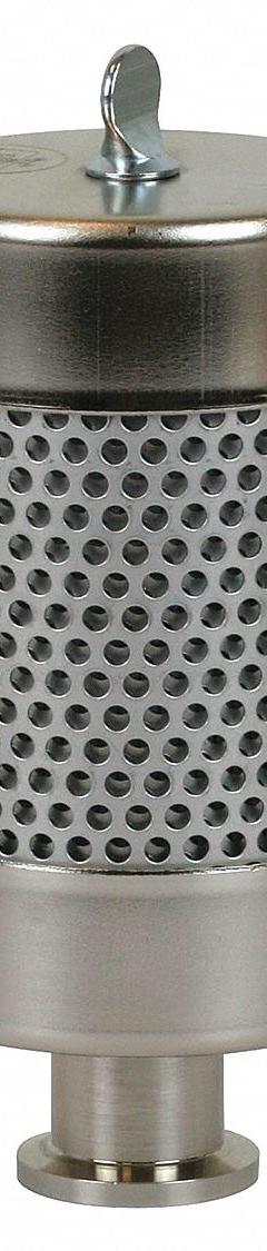 WELCH Exhaust Filter: 99.9% Efficiency, 2 1/2 in Outside Dia, 6 in Overall Ht (MPN 1417P-8). Key specifications — attr101190: 1417P-8; attr101197: 490P71; attr101198: Mfr. No. 3081-02; attr101193: WELCH.
