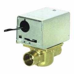Hydronic Zone Valve: 3.5 Cv Flow Rate, 2-Way, 1/2 in Sweat, Spring Return, NC, On/Off Signal (MPN V8043A1011). Key specifications — Actuator Voltage: 24V AC; Manufacturer Part Number: V8043A1011; Brand: HONEYWELL HOME.