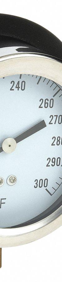 APPROVED VENDOR Analog Panel Mount Thermometer: 0°F to 100°F, ±1°F Scale Division, 4.5 in Dial Dia (MPN 12U654). Key specifications — Brand: APPROVED VENDOR; Accuracy: ±1 °F Scale Division.