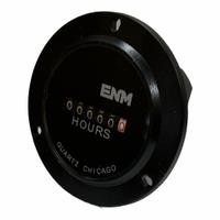 ENM Hour Meter: Hour Meters, Front Panel Mounting, Analog, 440 V AC – 480 V AC, CE/CUL/RoHS/UL (MPN T50B59). Key specifications — Mounting Style: Panel; Standards: CUL; Bezel Face Shape: Round; Hour Unit Increment: Tenth; NEMA Enclosure Rating: 12; Brand: ENM; Manufacturer Part Number: T50B59; Meter Type_Broad: Analog.