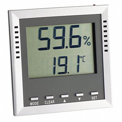 THERMCO Hygrometer: 0%to 99% Humidity Range, Humidity/Temp - Desk & Wall Mount Meters with Cabled Sensors