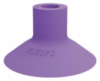 PIAB Vacuum Pad: Plain Pad without Adapter, 50 mm Pad Dia, Thermoplastic Elastomer, Purple, 60A (MPN VL50FC). Key specifications — attr1019194: VL50FC; attr1019196: PIAB; attr1019197: 60A.