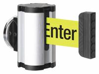 LAVI Retractable Belt Barrier: Magnet, 10 ft Belt Lg, Caution Messaging, Yellow (MPN 50-3010MG/SA/FY/S6). Key specifications — attr981520: Black; attr981527: Silver; attr193646: LAVI; attr981511: Yellow.