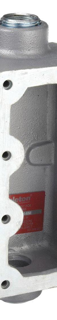 APPLETON ELECTRIC Mounting Body: 3 Gangs, Iron, 3/4 in Hub Size, Feed Through, 9 3/16 in Overall Ht (MPN EDSC247). Key specifications — Brand: APPLETON ELECTRIC; Hub Type: Feed Through.