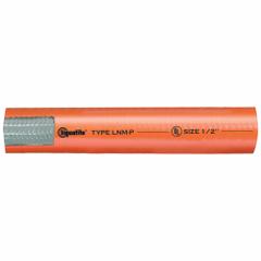 Liquid Tight Conduit: 1/2 in Trade Size, Orange, 200 ft Nominal Lg, LNMP (MPN LNM-P 11). Key specifications — Conduit Color: Orange; Brand: LIQUATITE; Series: LNMP.