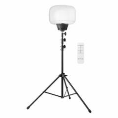 E-Z UP LED Balloon Light: 7,800 lm Max Brightness, LED, 10 Brightness Levels, 1 Lamp Heads, IP42 (MPN SZBLK60W1B). Key specifications — Frame Color: Black; IP Rating: IP42; Lighting Technology: LED; Operating Voltage: 110 to 240V AC; Brand: E-Z UP.