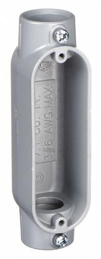 Conduit Outlet Body: Aluminum, 3/4 in Trade Size, C Body, 7 cu in Body Capacity, Set Screw Hub (MPN C75T-A). Key specifications — Finish: Powder Coated; For Use With: EMT; Brand: APPLETON ELECTRIC; Hub Style: Set Screw.