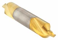 KEO Center Drill: Plain Type, #4 1/2, 82°, 2 1/2 in Overall Lg, TiN Coated High Speed Steel (MPN 906-000-317). Key specifications — Brand: KEO; End Type: Double End.