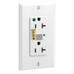 LEVITON Plugs and Receptacles: Hospital Grade, Duplex, 5-20R, White, 125V AC, 20 A, 2 Pole / 3 Wire (MPN 8380-W)