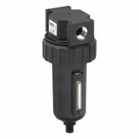 PARKER Compressed Air Filter: Particulate, 1/2 in NPT, 5 micron, 130 cfm, 250 psi Max Op Pressure (MPN 07F34BC). Key specifications — attr110055: 07F; attr110008: PARKER.