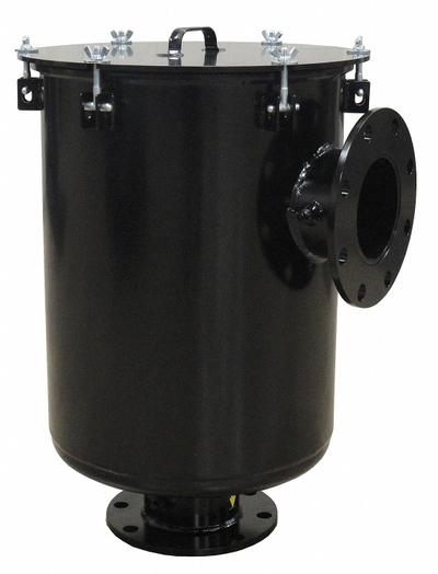 SOLBERG Vacuum Filter: 5 micron Rating, 99% Efficiency, 26 7/16 in Outside Dia - L-Style Vacuum Pump Inlet Filters