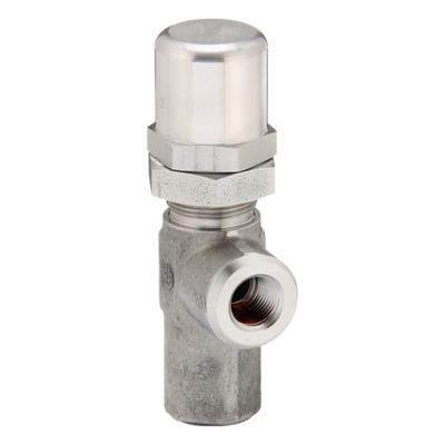 Parker Pressure Control Valve: 10 gpm, 2,600 psi Max Set, Stainless Steel - Hard-Seat Pressure Control Valves