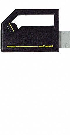 SUMNER Mul-T-Square: 23 1/2 in x 9 in, Anti-Rust, Unfinished, Aluminum, Printed Graduation Mark, SAE (MPN 790000). Key specifications — attr936133: Printed; attr936134: 1/8 in; attr934763: SUMNER; attr984589: Inch; attr984960: Aluminum.