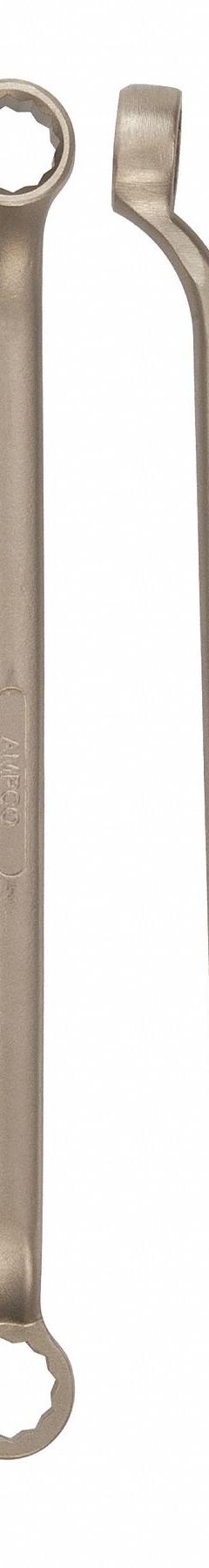 AMPCO Box End Wrench: Natural, 1/2 in_19/32 in Head Size, 9 1/2 in Overall Lg, Offset (MPN W-3140). Key specifications — attr309427: Natural; attr309429: No; attr324926: AMPCO.