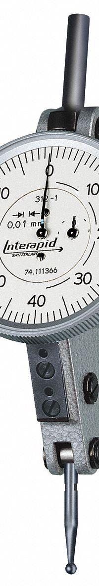 TESA BROWN & SHARPE Tilted Face Dial Test Indicator: 0 mm to 1.6 mm, Tilted Face, Metric (MPN 74.111366). Key specifications — attr1184166: Wrench; attr1200917: Tilted Face Dial Test Indicator; attr1184127: 74.111366; attr1184167: TESA BROWN & SHARPE; attr1184108: +/- 0.01 mm; attr1184144: Declaration of Conformity.
