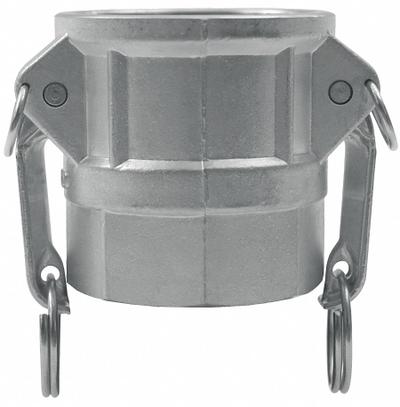 DIXON VALVE & COUPLING Cam and Groove Coupling: 1 1/2 in Coupling Size, 1 1/2 in Hose Fitting Size - Type D Forged Brass Cam & Groove Fittings