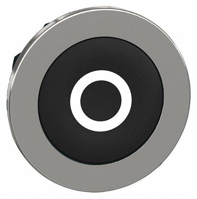 SCHNEIDER Push Button Head: 30 mm Panel Size, Non-Illuminated, Metallic, O - Heads for Push Buttons