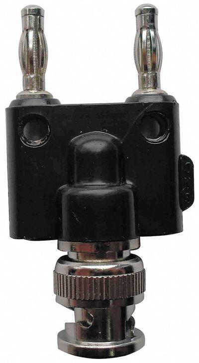 APPROVED VENDOR Adapter: Double Banana Jack, Banana Jack Adapters, Straight Plug Adapter - BNC x Banana Jack Adapters